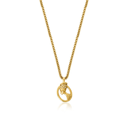 Pharaoh Pendant Necklace - Gold