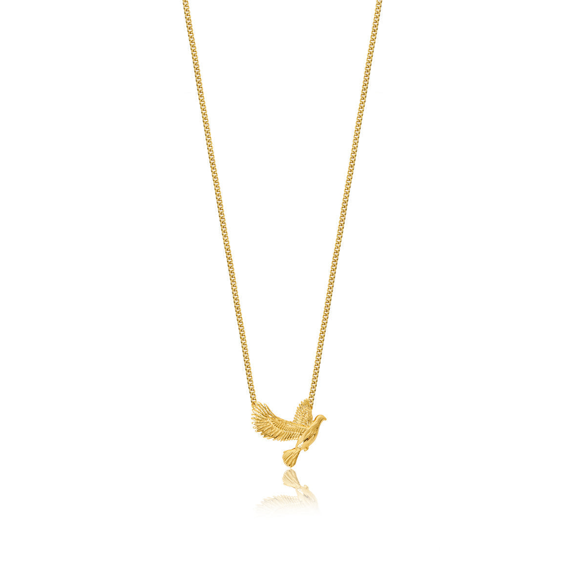 Dove Pendant Necklace - Gold