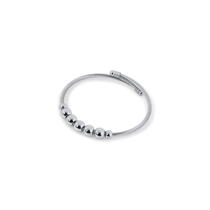 Calma Fidget Bangle Bracelet - Silver