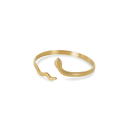 Serpent Bangle Bracelet - Gold