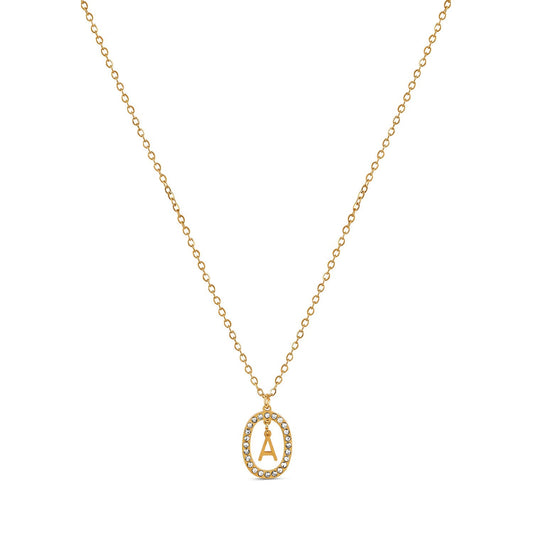 Chandelier Initial Necklace - Gold