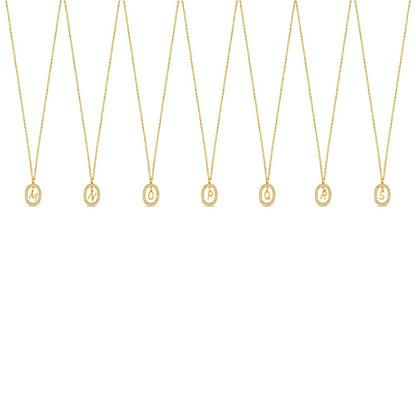 Chandelier Initial Necklace - Gold