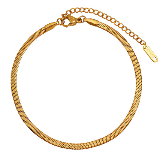 Gold Sleek Mesh Bracelet