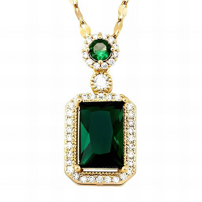 Emerald Luxe Drop Pendant