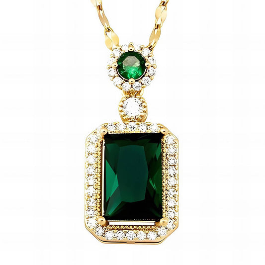Emerald Luxe Drop Pendant
