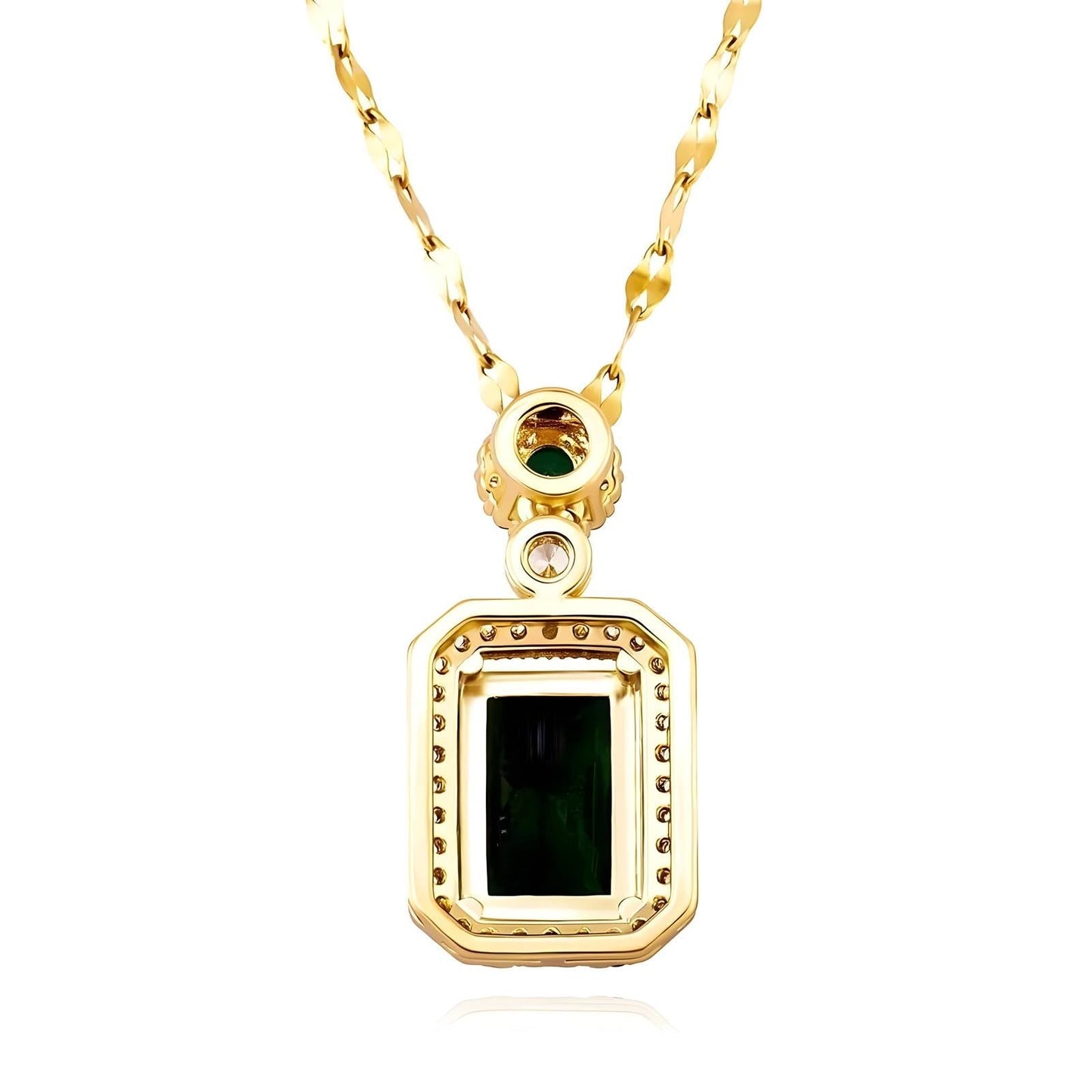 Emerald Luxe Drop Pendant