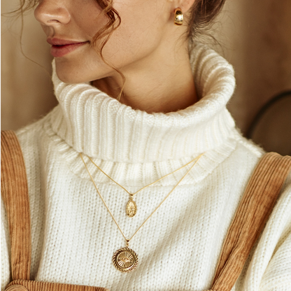 SUZANNE 'PROTECTION' NECKLACE PENDANT - GOLD