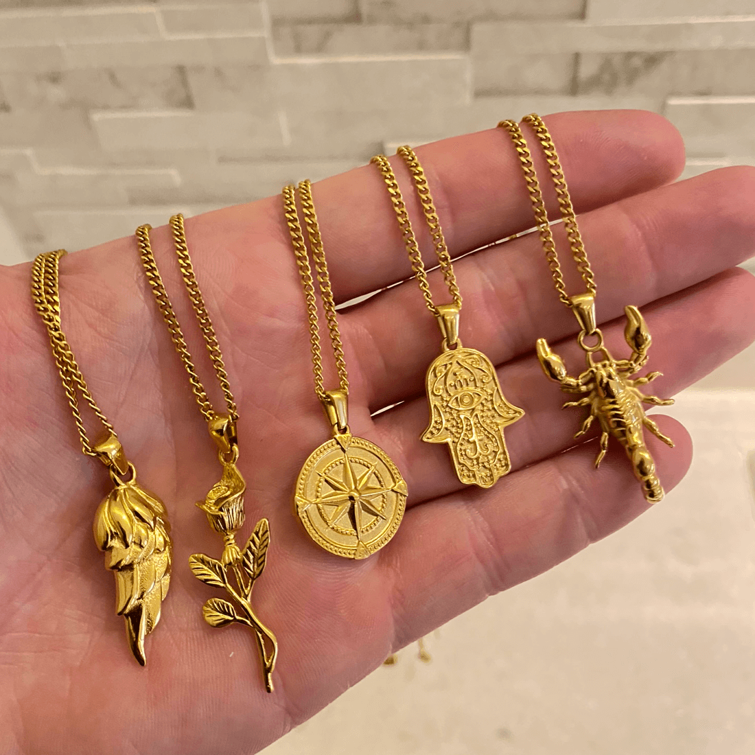 Scorpion Pendant Necklace - 18K Gold Plated