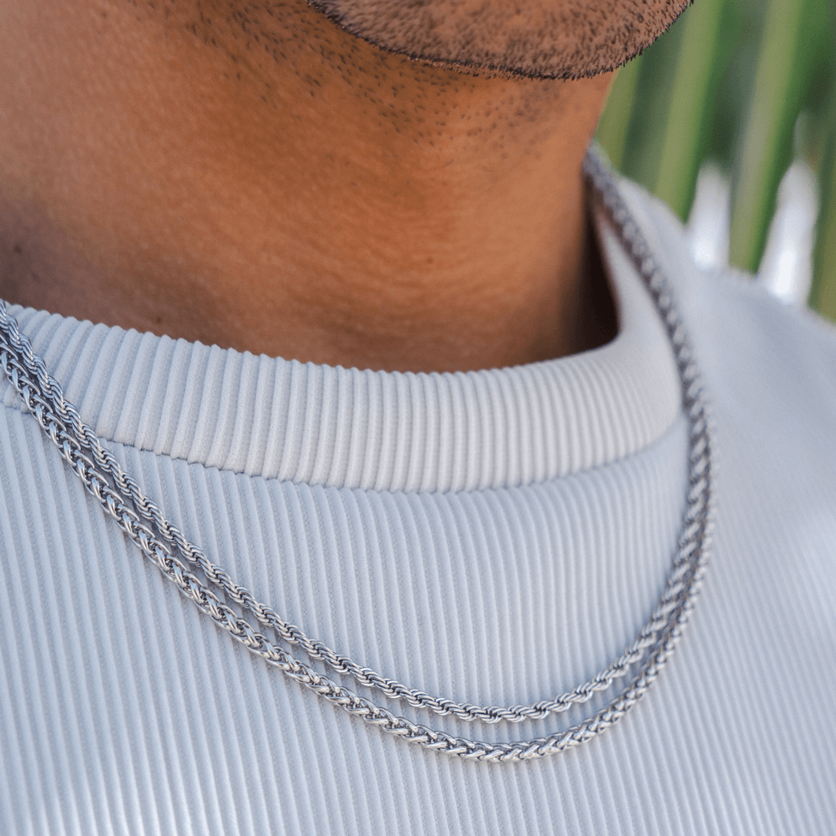 Rope Chain Necklace - Silver