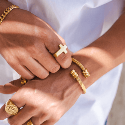 Cross Ring - Gold
