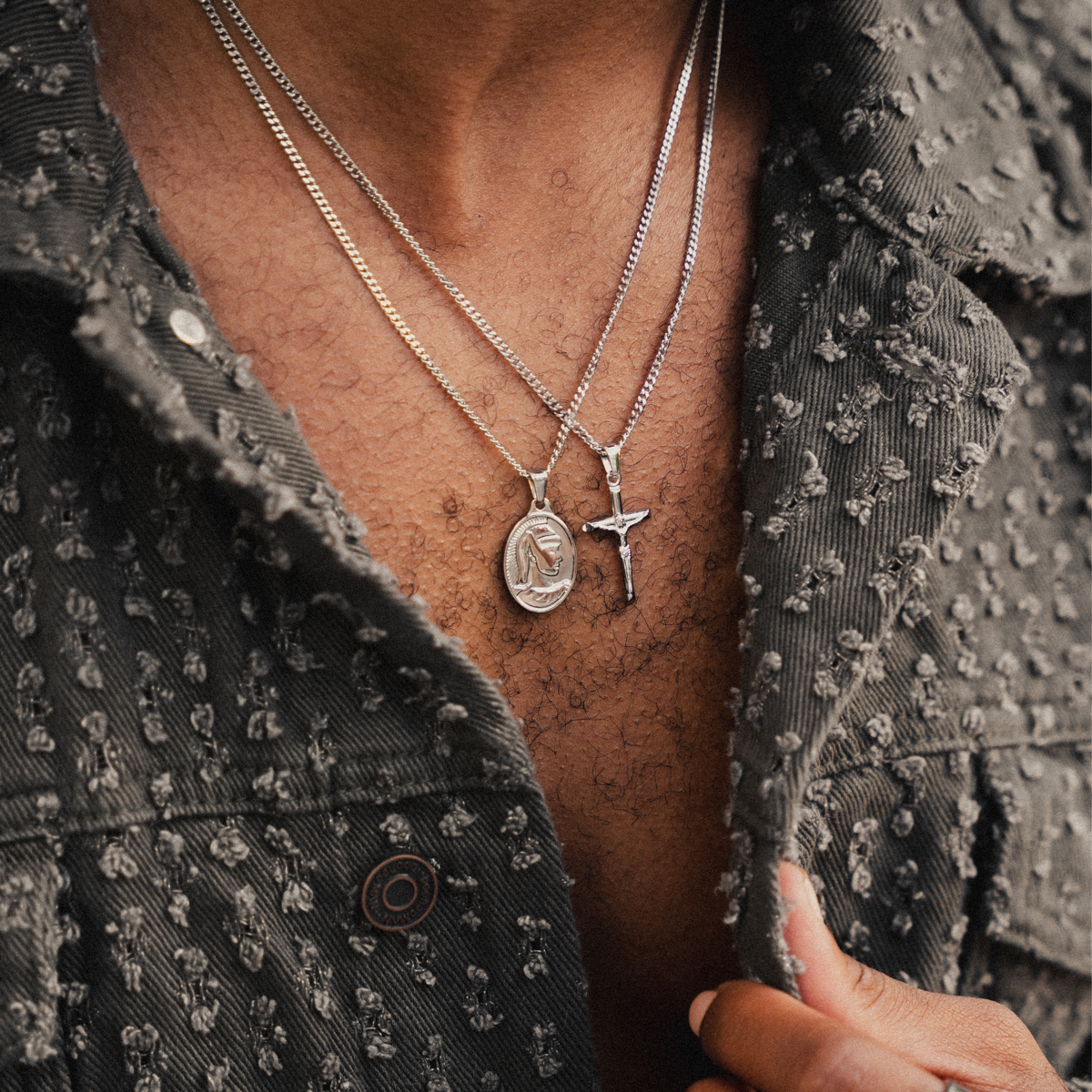 Cross Pendant Necklace - Silver