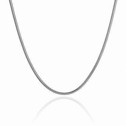 Snake Chain Necklace - Silver