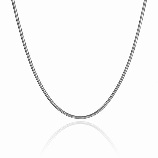 Snake Chain Necklace - Silver