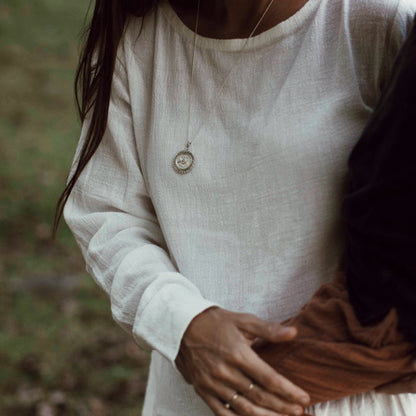 SUZANNE 'PROTECTION' NECKLACE PENDANT - SILVER