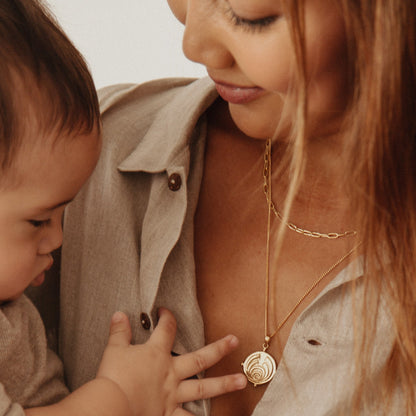 SOJOURNER 'STRENGTH' NECKLACE PENDANT - GOLD