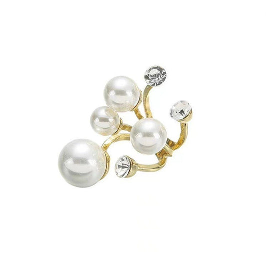 Crystal Pearl Rings