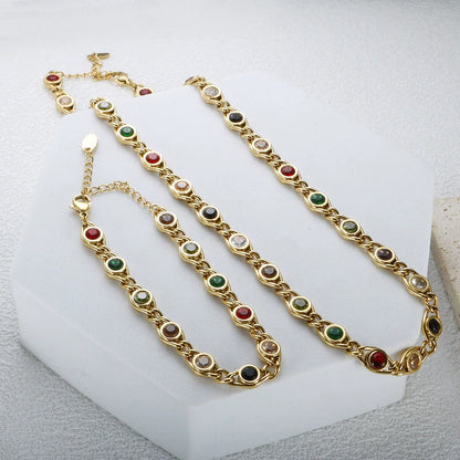colorful rhinestone bracelet