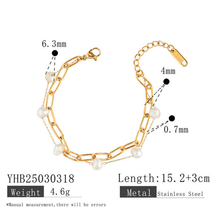 pearl chain bracelet