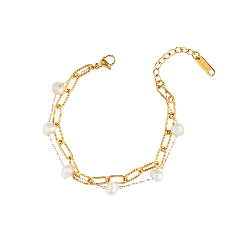 pearl chain bracelet