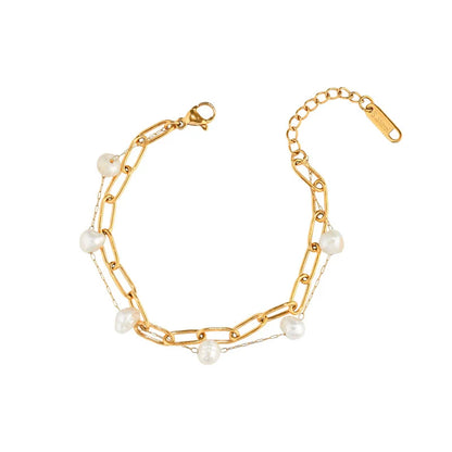 pearl chain bracelet