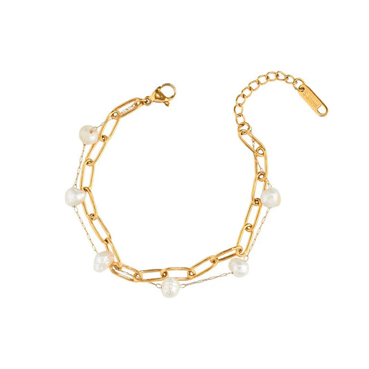 pearl chain bracelet