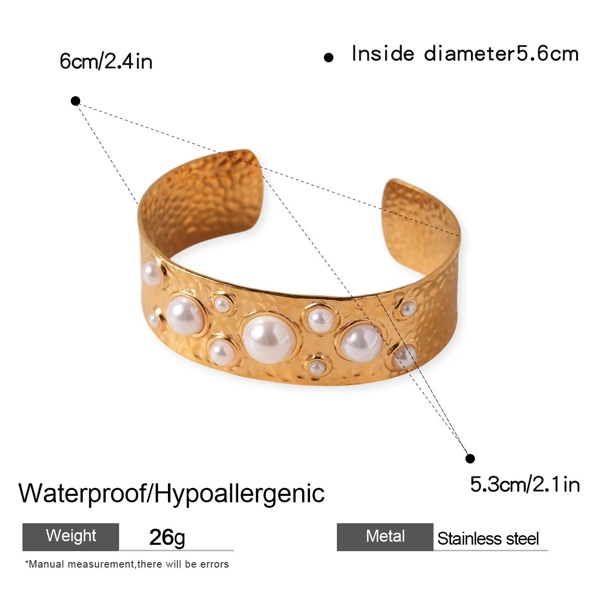 wrinkle pearl bracelet