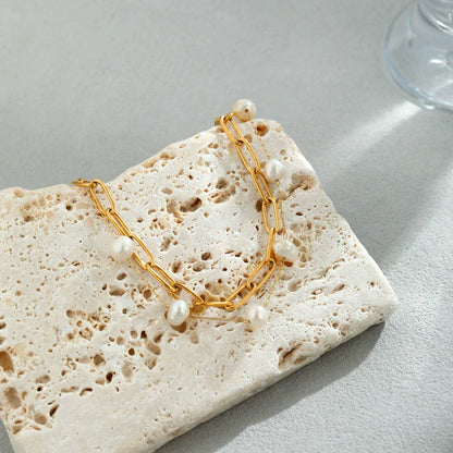 pearl chain bracelet