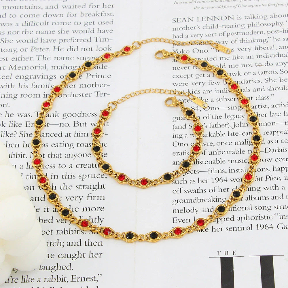 colorful rhinestone bracelet