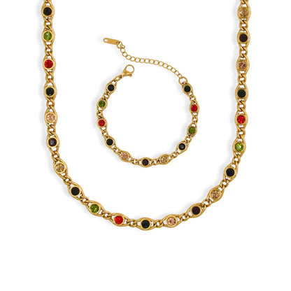 colorful rhinestone bracelet