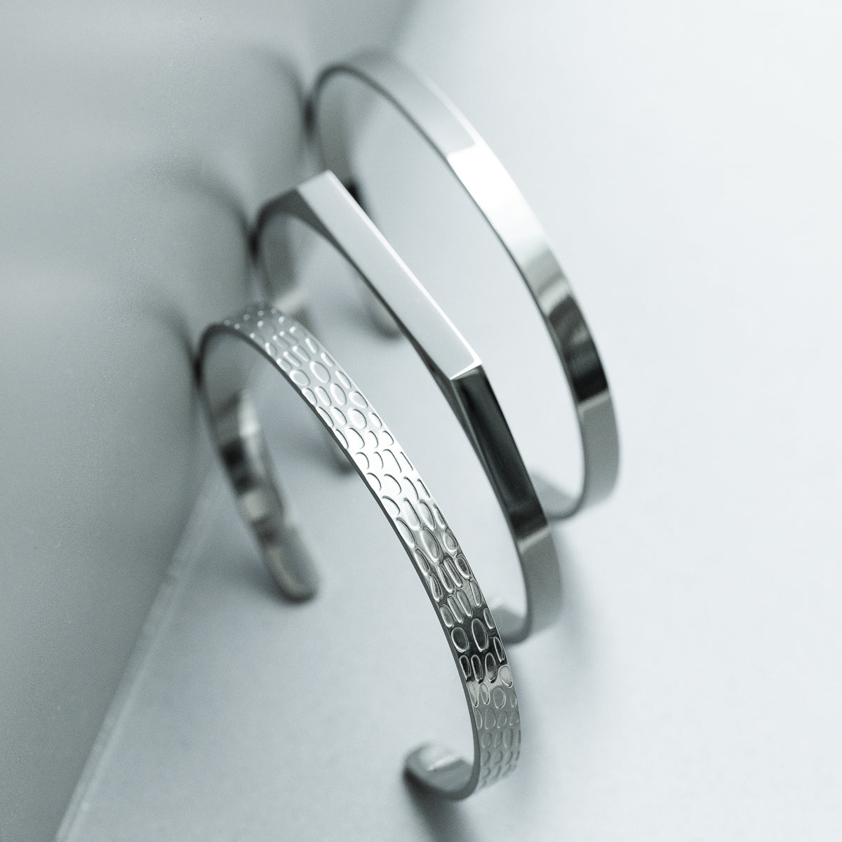 Adjustable Cuff Bangle - Silver