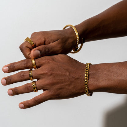 Curb Chain Bracelet - 18K Gold Plated