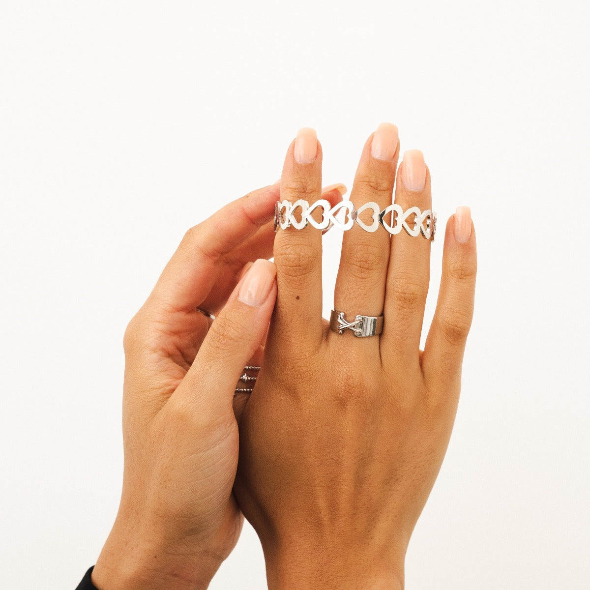 Corset Ring - Silver