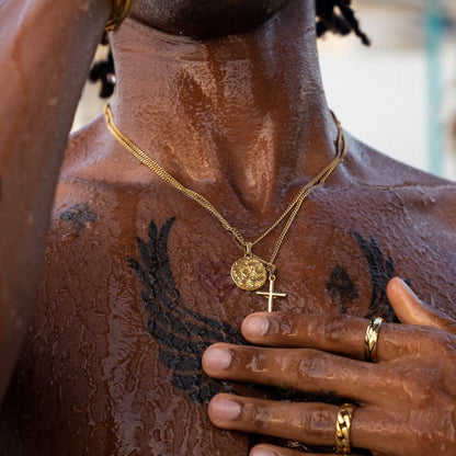 Lion Pendant Necklace - 18K Gold Plated