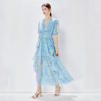 Starry Night Sleeveless Dreamy Long Dress