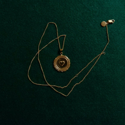 SERENA 'LOVE' NECKLACE PENDANT - GOLD