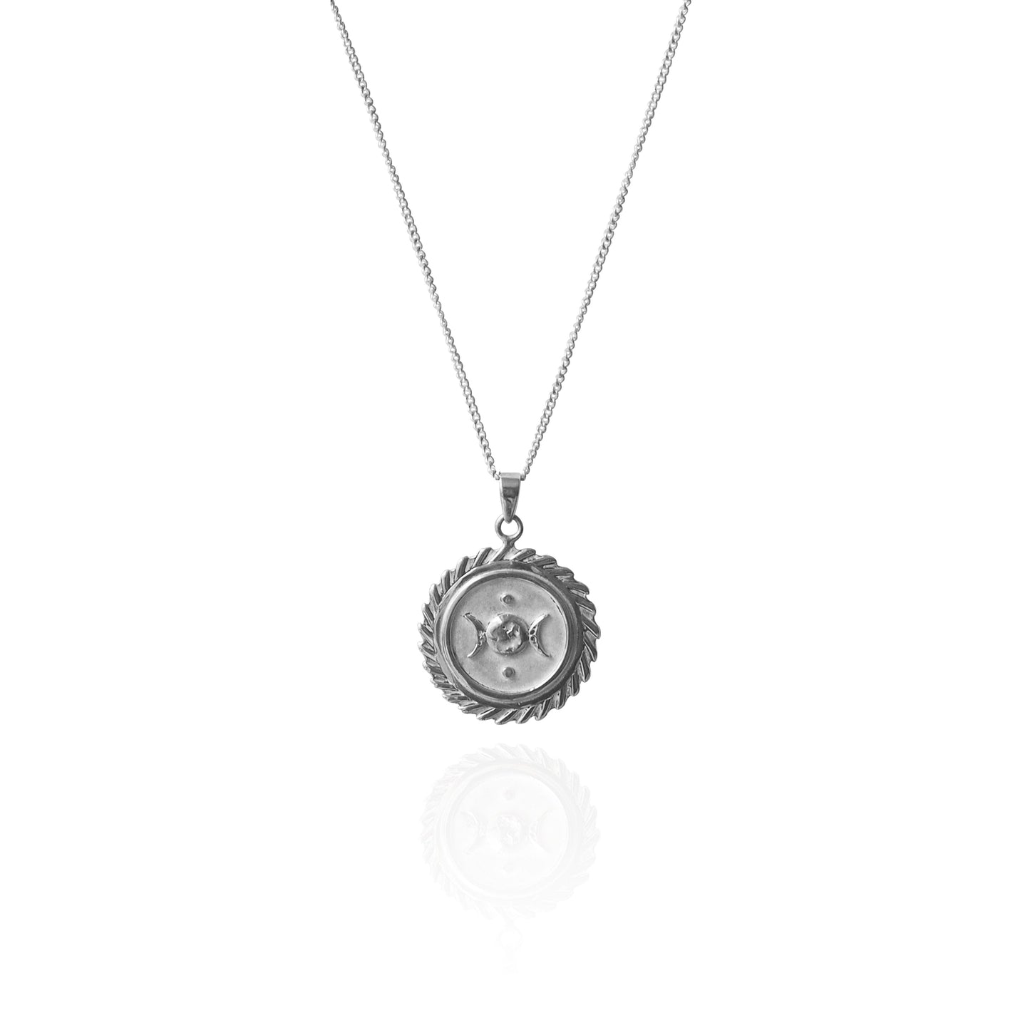 SUZANNE 'PROTECTION' NECKLACE PENDANT - SILVER