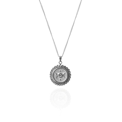 SUZANNE 'PROTECTION' NECKLACE PENDANT - SILVER