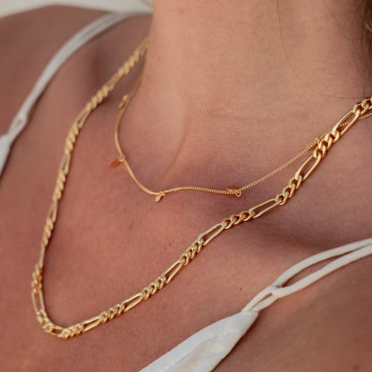 Minimalist Figari Chain Necklace - Gold