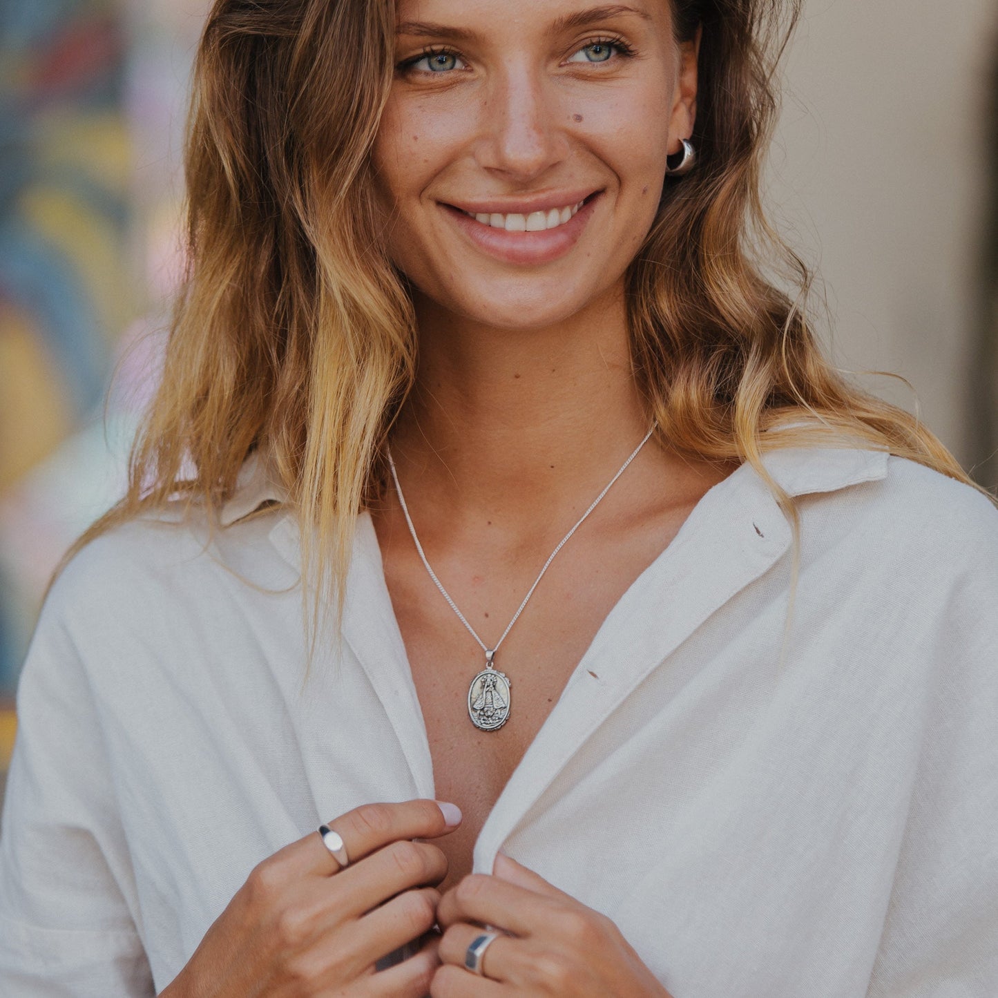 Our Lady of Charity - Patroness of Cuba Necklace - Silver