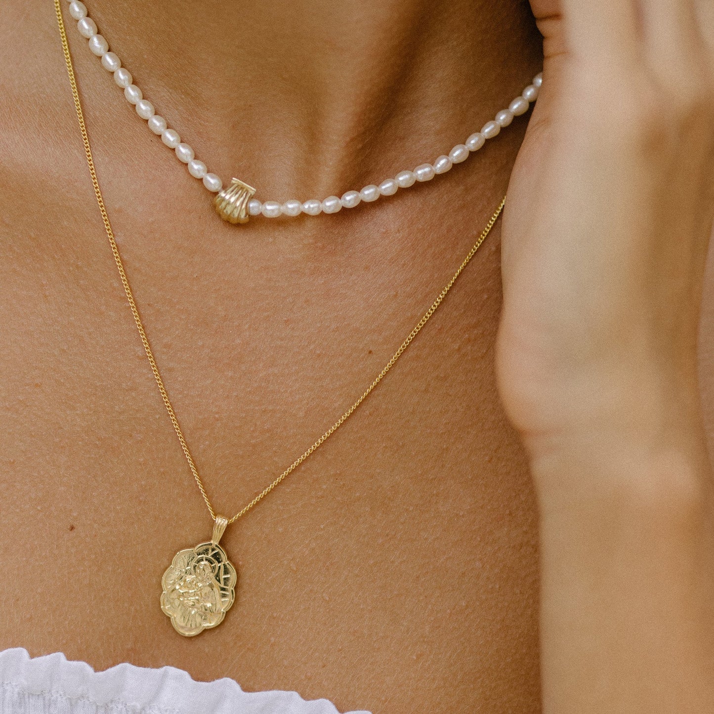 Pearly Whites Necklace - SILVER