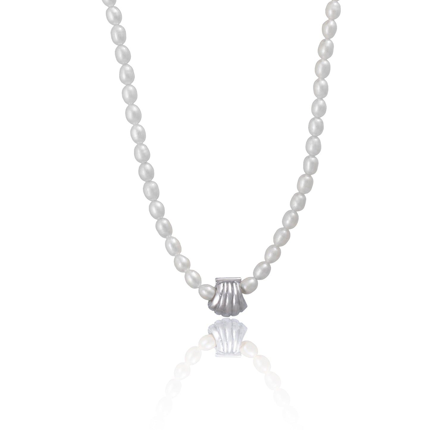 Pearly Whites Necklace - SILVER