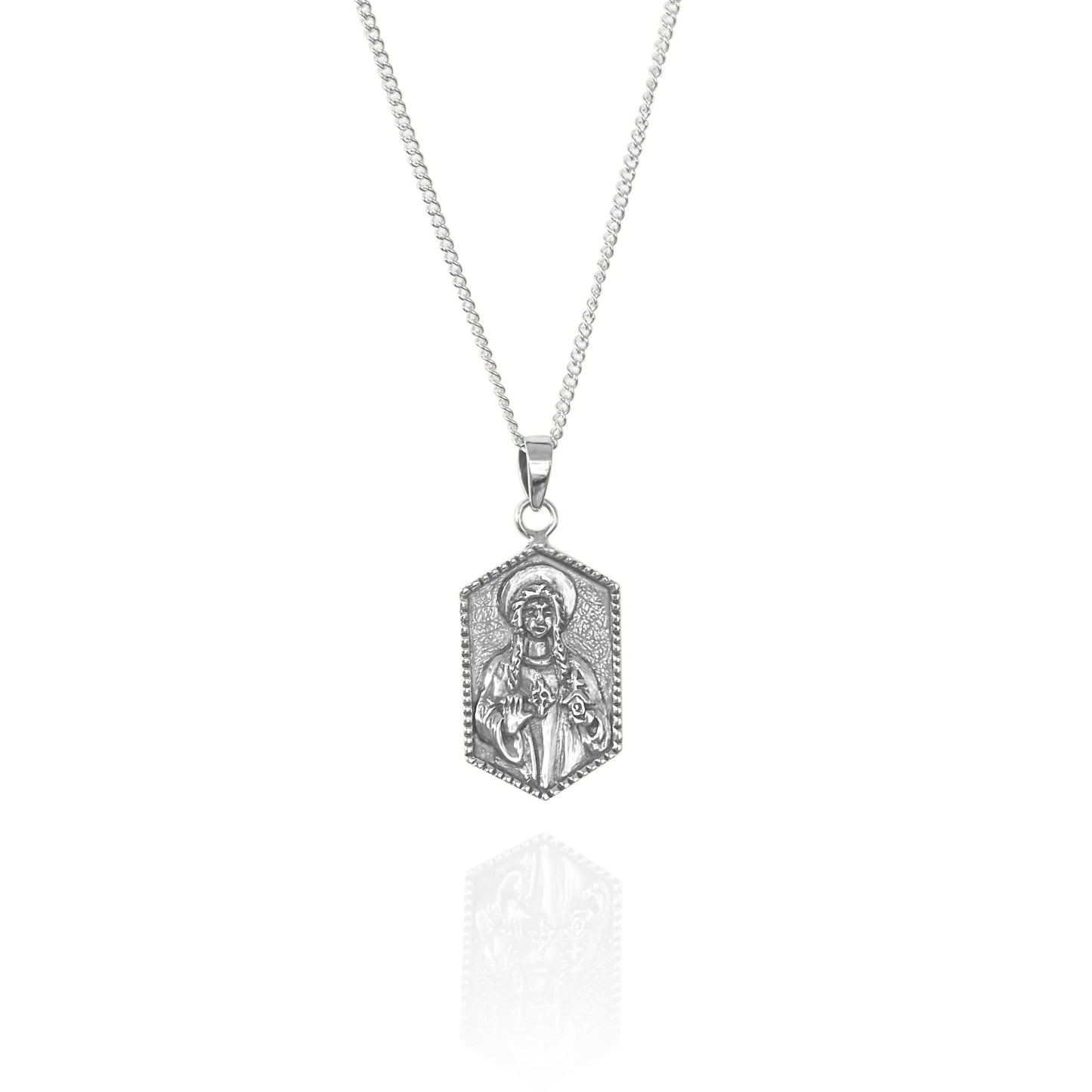 St Dwynwen - Patron Saint of Lovers - Silver