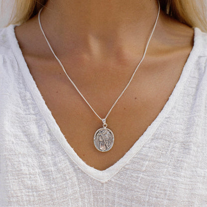 St Raphael - Patron Saint of Happy Meetings, Doctors & Nurses - Silver