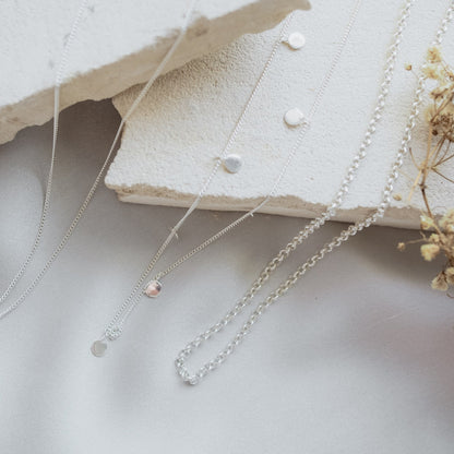 Manhattan Rollo Chain Necklace - Silver